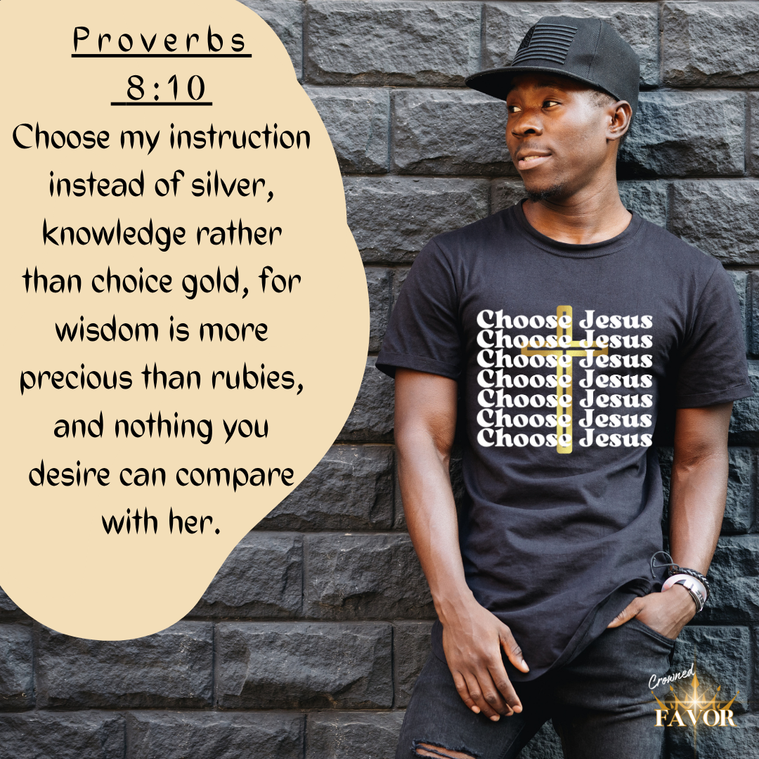 Choose Jesus / light print (unisex tee)
