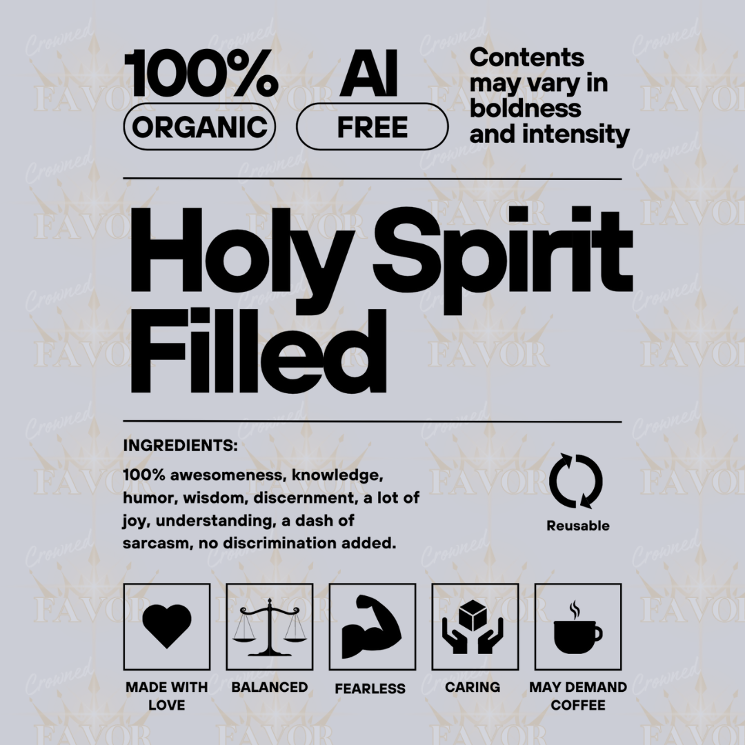 Holy Spirit Filled / light print (unisex tee)