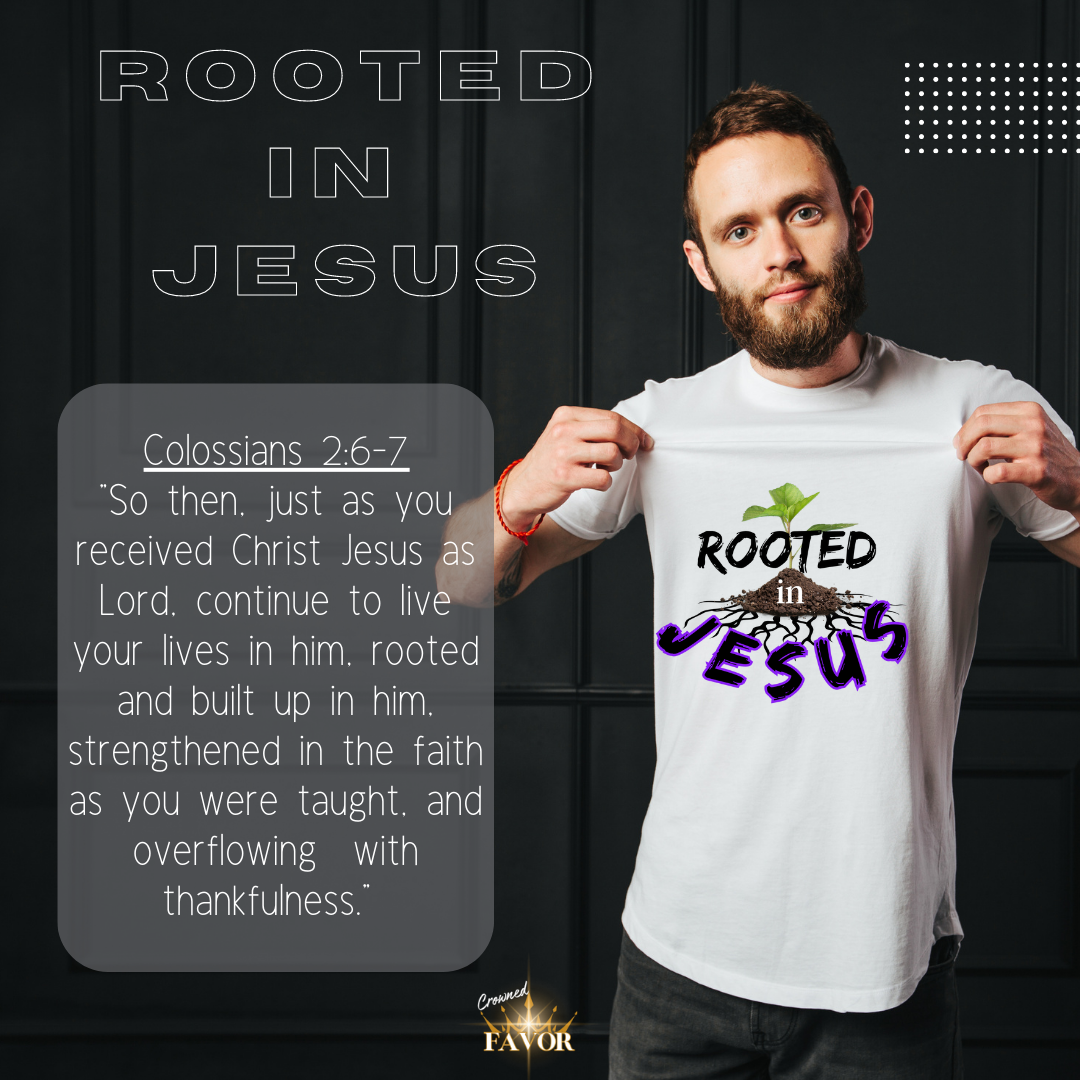 Rooted / dark print (unisex tee)