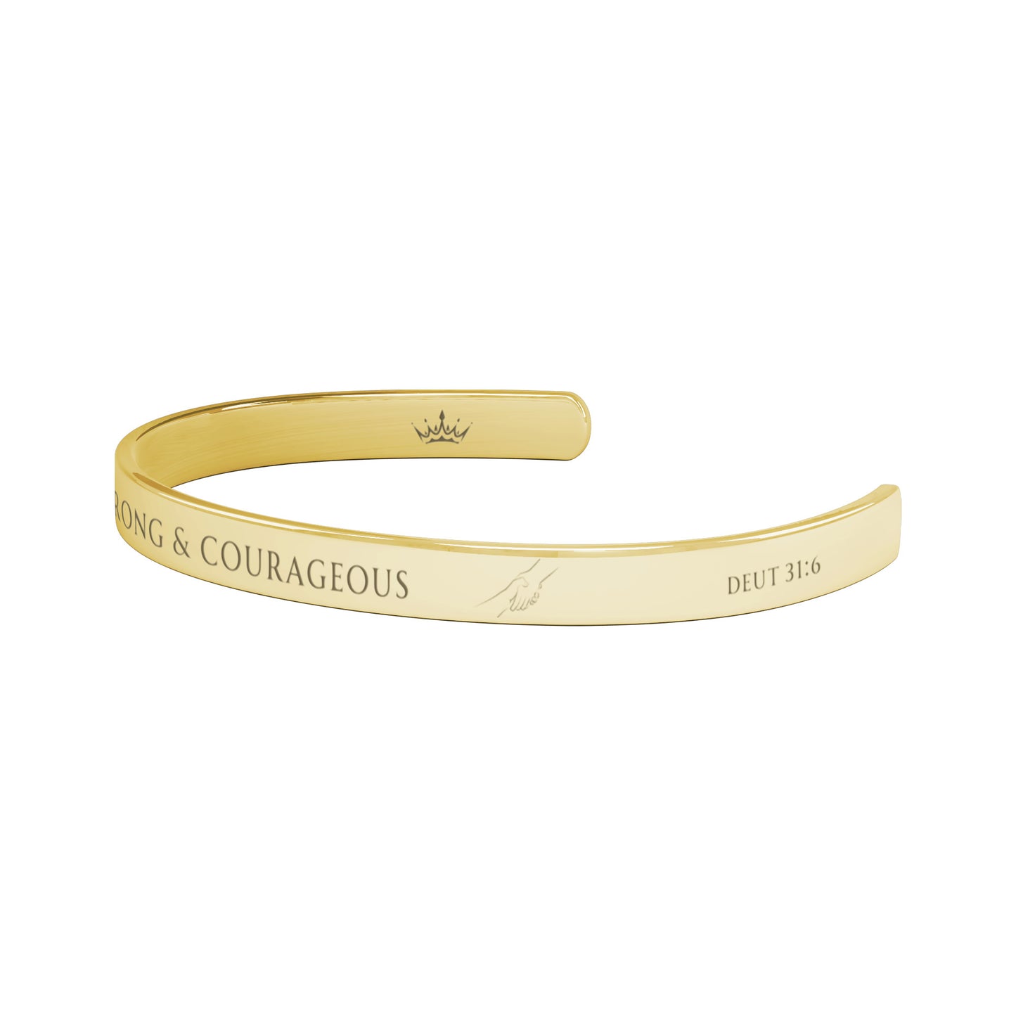 Strong & Courageous Cuff Bracelet