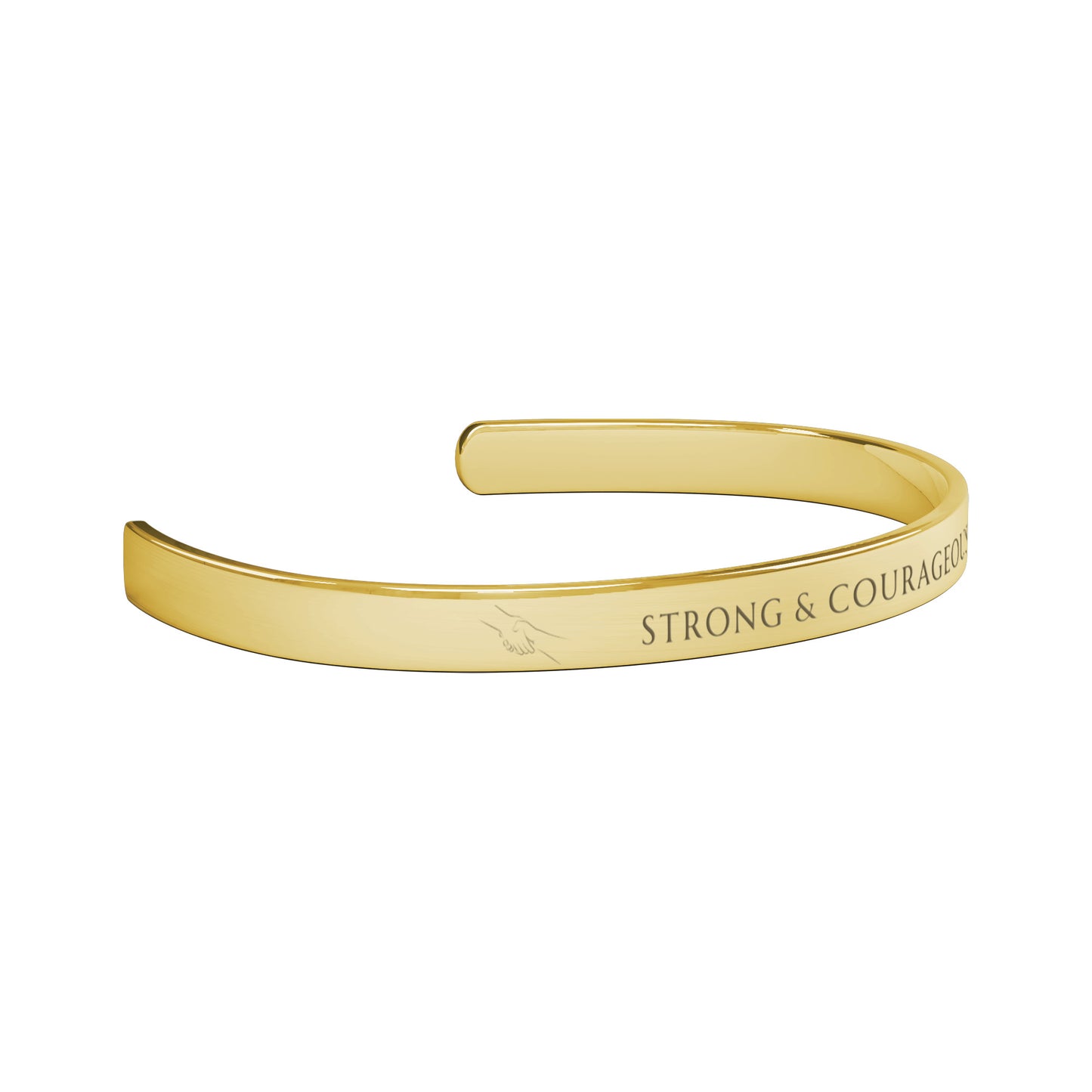 Strong & Courageous Cuff Bracelet