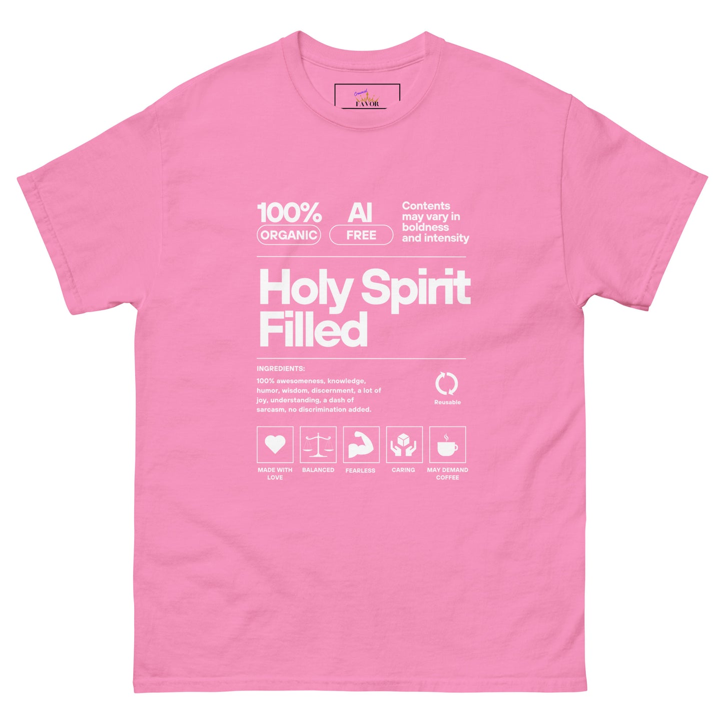 Holy Spirit Filled / light print (unisex tee)