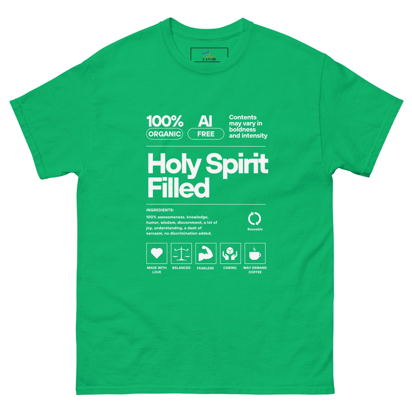 Holy Spirit Filled / light print (unisex tee)